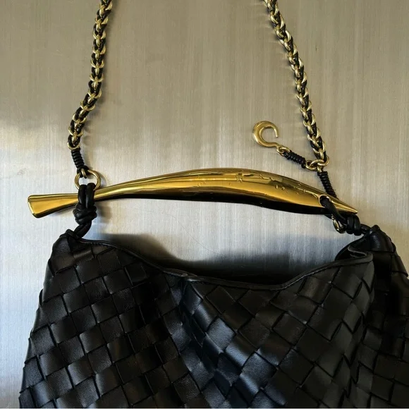 Bottega Veneta Intrecciato Small Leather Sardine Tote in Black - Picture 3 of 9